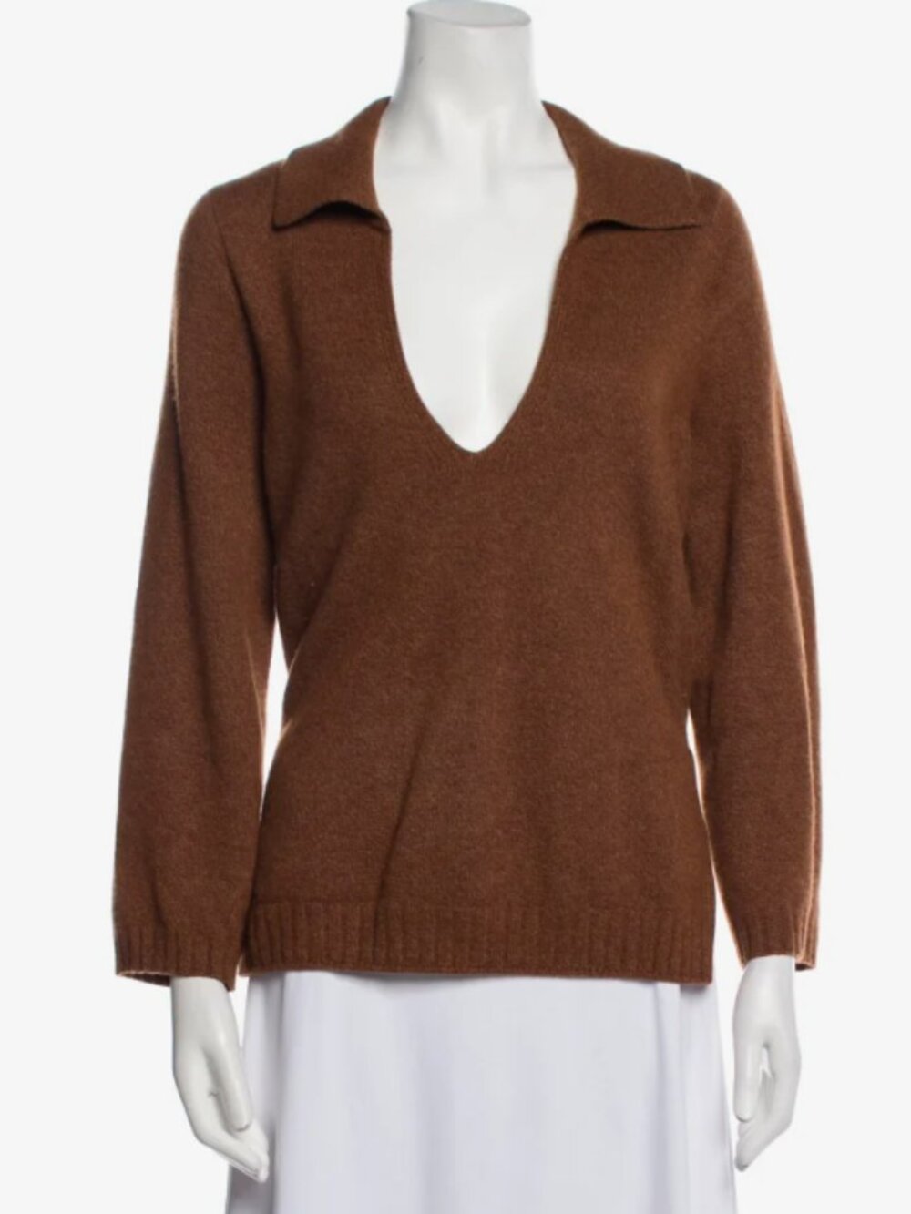 LESET Wool V-Neck Sweater Size S